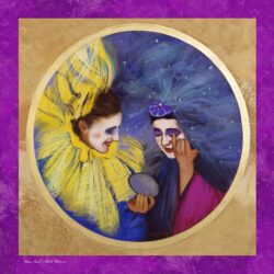 CARRE DE SOIE - Maquillage Bord VIOLET - Collection Pastel Passion@ Pierre Risch